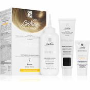BioNike SHINE ON permanentna barva za lase odtenek 7 Blonde 1 kos