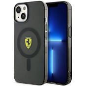 Ferrari Ferrari prozorno ohišje MagSafe - iPhone 14 (črno)
