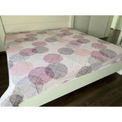 Čaršav Ranforce 160x240cm bez lastiša Pink circle ( VLK000536-pinkcircle )