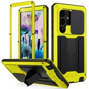JUST Oklepni ovitek za Samsung Galaxy S23 Ultra, CamShield Slide, rumen