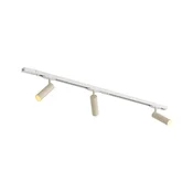 Modern railsysteem met 3 spots wit met beige 1-fase GU10 35mm - Iconic Jeana Luxe