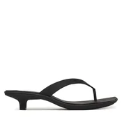 Japonke Calvin Klein Flip Flop Kitten Heel Thong Tpu HW0HW02965 Črna