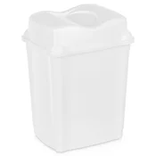 Northix Plastični koš za smeti bel 16 l