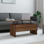Stolic za kavu Smeda hrasta 102x50,5x46,5 cm konstruirano drvo