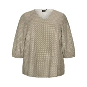 Zizzi Bluza ecru/oliva