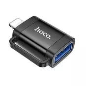 IPAD mini / mini 4 / iPhone 6S 4.7 HOCO UA31A adapter USB priključak - lightning, OTG, CRN UA31A_B