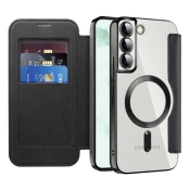 Etui SmartMag Book z Magsafe tehnologijo in RFID denarnico za Samsung Galaxy S22 Plus - black