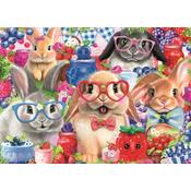Ravensburger Puzzle Zajčki in gozdni sadeži 35 kosov