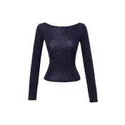 Trendyol Milla ženska bluza Twoaw27Bz00214, tamnoplava sa tufnama