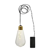 STAR TRADING Vintage LED dekorativna luč Glow s časovnikom, prozorna - jasno - Steklo