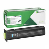 LEXMARK 73B20C0, originalni toner, azuren, 15000 strani