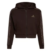 ADIDAS SPORTSWEAR Športna jopa na zadrgo čokolada/brokat/črna