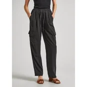 Pepe Jeans za ženske. PL211738 Hlače Cargo Eva črna (S), Priložnostno, Siva, Lyocell