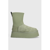 Čizme za snijeg UGG Classic Dipper boja: zelena, 1144031