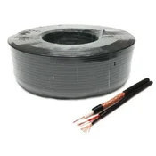 GEMBIRD KABL-COAX-RG59+2X0.75 CCA/PE/100M outdoor koaksialni kabl sa napojnim kablom 2x0,75mm black 100m