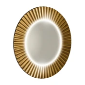 Okroglo ogledalo PRIDE z osvetlitvijo LED v okvirju s premerom dia. 75 cm, bron - 75 cm - Sapho - MDF - 24 - Obroč - Framed mirrors - PRIDE - 750 - 750 - IP44 - 1160 - 16 - 14