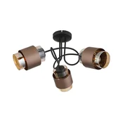 Globo 15560-3DC - Pritrjen stropni lestenec MILLEY 3xE27/40W/230V črna/bronasta