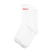 Nogavice Wilson Crew Logo Sock 3 Pack Bright White S