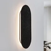 Paulmann LED stenska svetilka Tulga, 45 x 20 cm, antracit, filc - Dnevna soba/jedilnica - Sodobni - Tkanine/tekstil