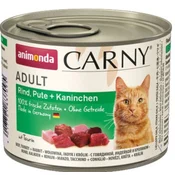 ANM Carny Adult Mokra hrana za mačke, govedina, puran, kunec - 200g