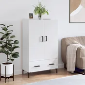 vidaXL vidaXL Visoka omara visok sijaj bela 69,5x31x115 cm inženirski les, (20820351)