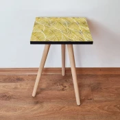 Hanah Home Klub sto Shp239, 35x42x35 cm, Zlatne boje