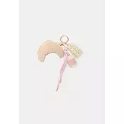Stradivarius Privjesak Za Kljuceve S Privjescima Kava I Kroasan Pastel Pink Os