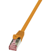 LogiLink RJ45 omrežni kabel CAT 6 S / FTP [1x RJ45 konektor - 1x RJ45 konektor] 0,50 m oranžna Logi