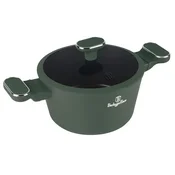 Berlingerhaus Lonec s titanovim premazom in pokrovom, premer 20 cm, iz kolekcije Matte Green
