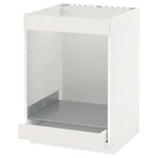 METOD/MAXIMERA Podstav omr za kuhal pl+pčc+predal, bela/Veddinge bela, 60x60 cm