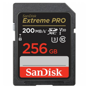 Sandisk SD 256GB Extreme Pro V30 (R:200/R:90MB/s)