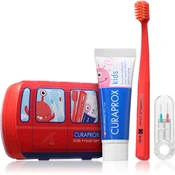 Curaprox Kids Travel Set potovalni set za kozmetiko za zobe, jezik in dlesni za otroke 1 kos