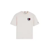 TOMMY HILFIGER Majica slonovina/mornarska/rdeča