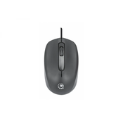 MANHATTAN Miš Comfort II, USB, 1000 DPI, Crni