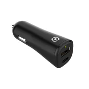 Celly auto punjač USB-A/USB C 32 W Planet Collection, crna