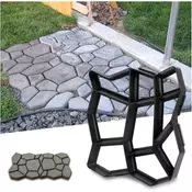Dardanar Kalup za beton Pločnik Oblika Opaž Plastični kalupi za beton Plošče za vrt 42,5 x 42,5 x 4 cm, (21199015)