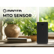 MANTA MTO SENSOR bežicni senzor za meteorološku stanicu, dodatni, kompatibilan sa svim Manta meteorološkim stanicama, crni
