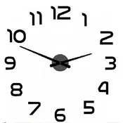 shumee Majhna samolepilna stenska ura ZH002 - črna