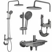 Termostatski set za prhanje zlata REA Savio Titanium