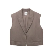 Pull&Bear Telovnik temno bež