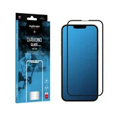 slomart MYSCREEN DIAMOND GLASS LITE prozorno steklo z lepilom FULL GLUE za Apple iPhone 13/13 Pro 6,1 črno