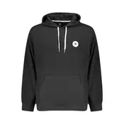 Črna pulover s kapuco Converse