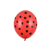 shumee Baloni PartyDeco 30 cm pikice pastelno rdeče rdeče barve 50 kosov