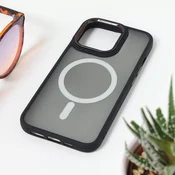 Torbica Magsafe colorful za iPhone 15 Pro 6.1 crna