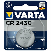 Varta Baterija litijska, CR2430, 3 V, dugmasta, blister 1 kom - CR2430