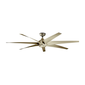 Kichler KLF-LEHR-80-AS - Stropni ventilator LEHR IP44 + Daljinski upravljalnik