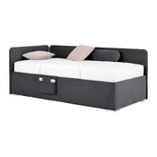 KREVET REMI 90/200 cm , grafitno siva