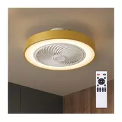 Brilagi - LED prigušiva svetiljka sa ventilatorom LED/38W/230V precnik 50 cm zlatna + daljinski upravljac