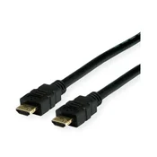 Kabel VALUE HDMI 2.0 - HDMI 4K60Hz visoke brzine + Ethernet, A-A, M/M, ojacani prikljucak, 10 m, crni 11.99.5696-10