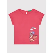 United Colors Of Benetton Majica 3096G102W Roza Regular Fit